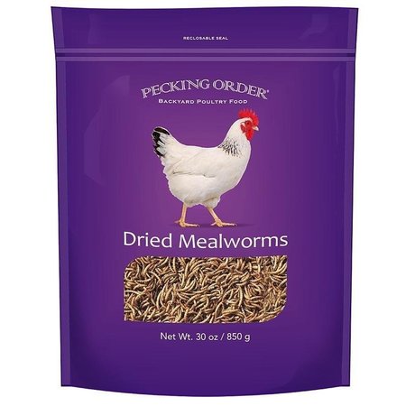 PECKING ORDER 00 Chicken Mealworm Treat, 30 oz Bag 9332